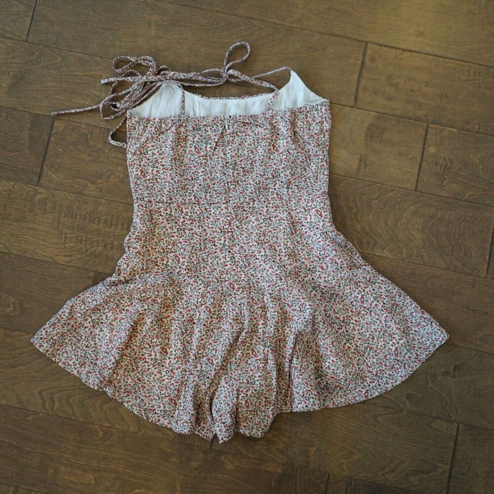 NWT Princess Polly The Marko Romper‎ Red Multi ditsy floral Sz 4 - Picture 5 of 9